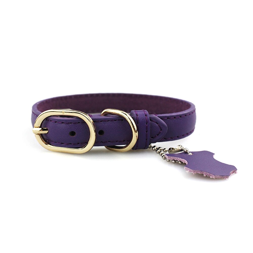 Genuine Leather Collar For Large Small Pet