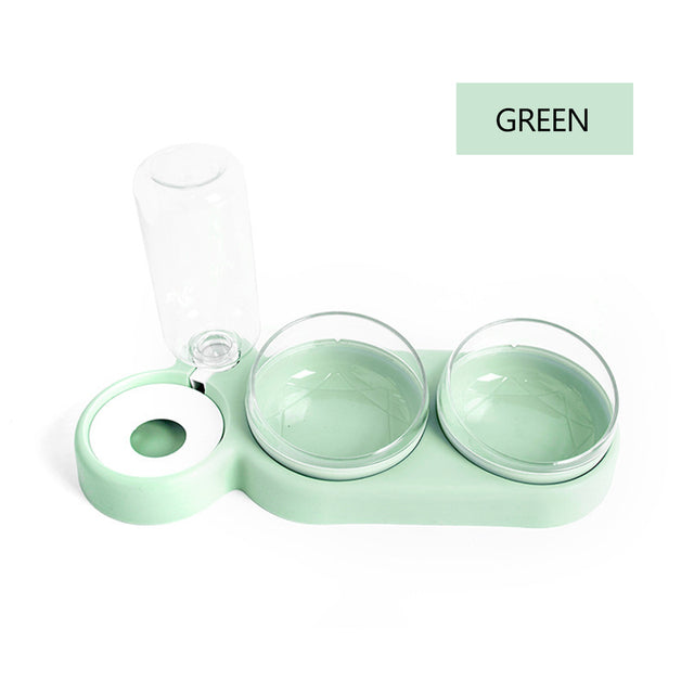 Food Water Feeder With Auto Water Dispenser