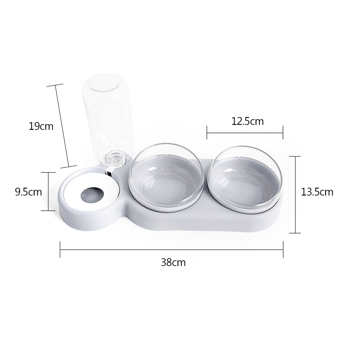 Food Water Feeder With Auto Water Dispenser