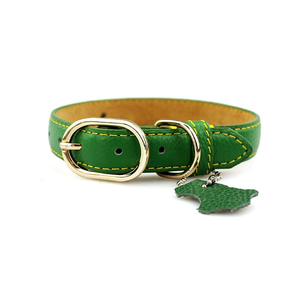 Genuine Leather Collar For Large Small Pet