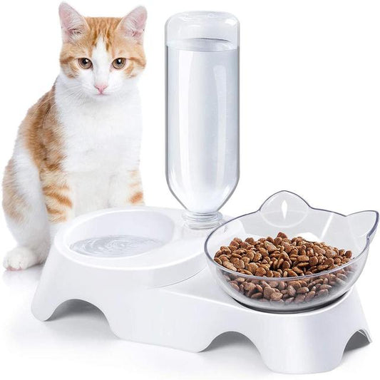 Food Water Feeder With Auto Water Dispenser