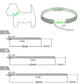 Heart-Shaped Whinestone Pet Collar