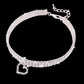 Heart-Shaped Whinestone Pet Collar