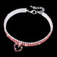 Heart-Shaped Whinestone Pet Collar