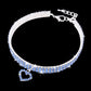 Heart-Shaped Whinestone Pet Collar